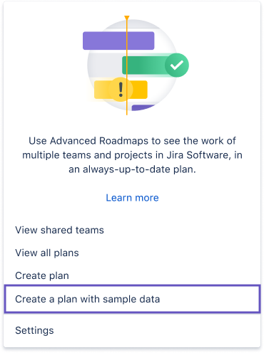 Wat zijn plannen in Advanced Roadmaps?