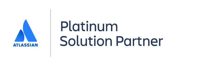 Atlassian 白金解决方案合作伙伴徽标。