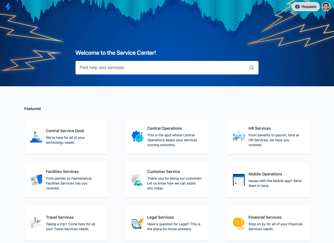 Zentrales Portal für Enterprise Service Management