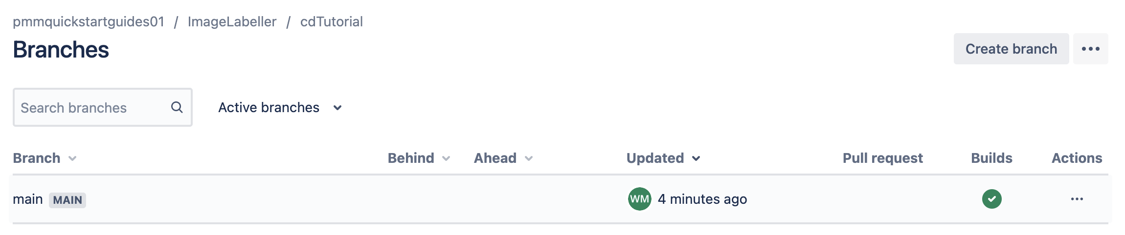 Bitbucket Cloud 中的 Production 分支