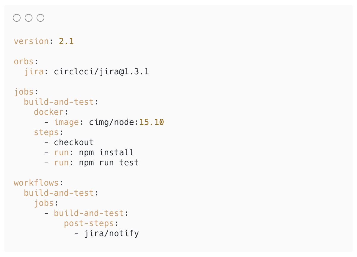 CircleCI Orb で Jira 統合を設定する