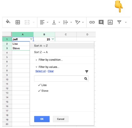 Sorting Excel sheet