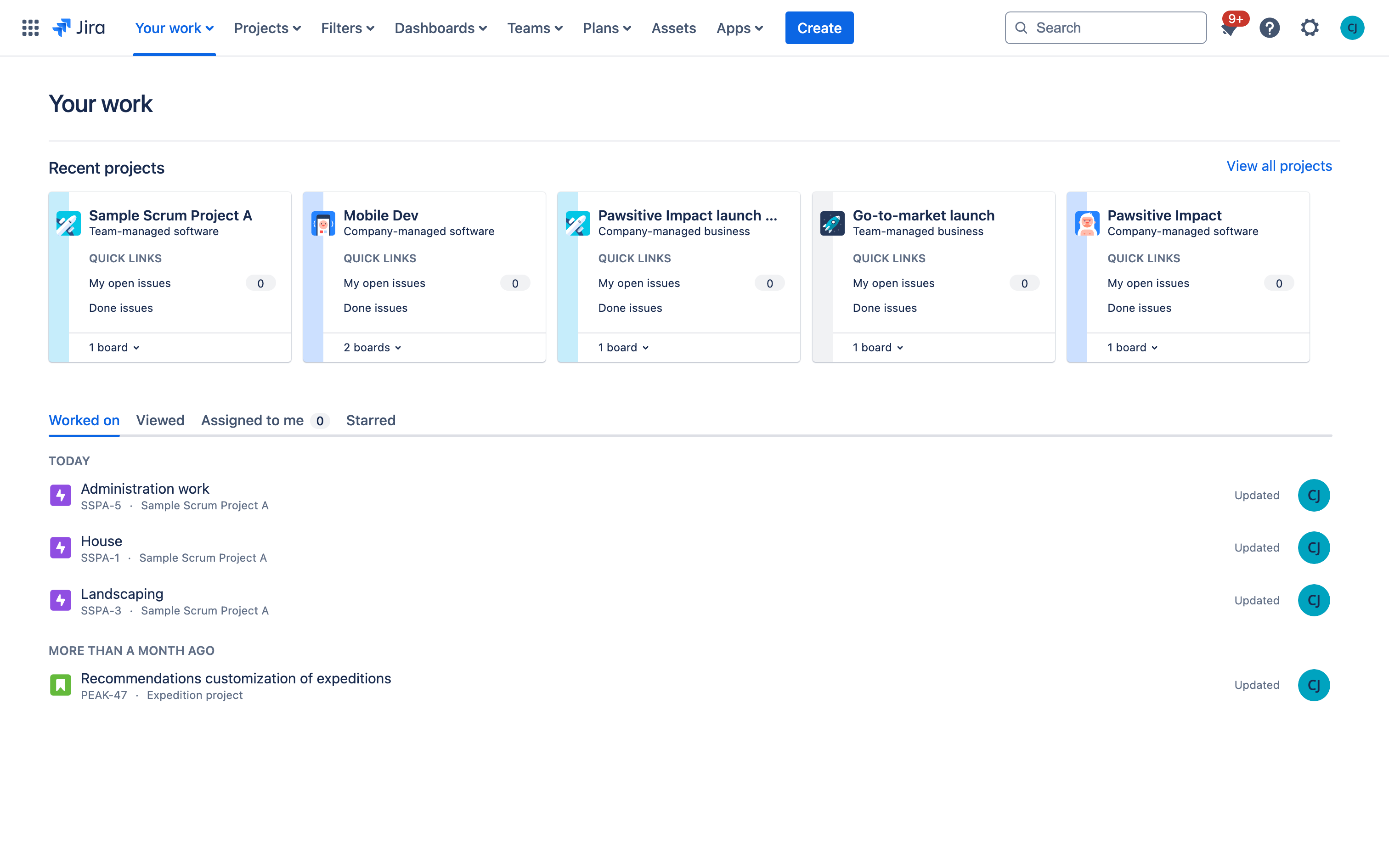 Centraal dashboard