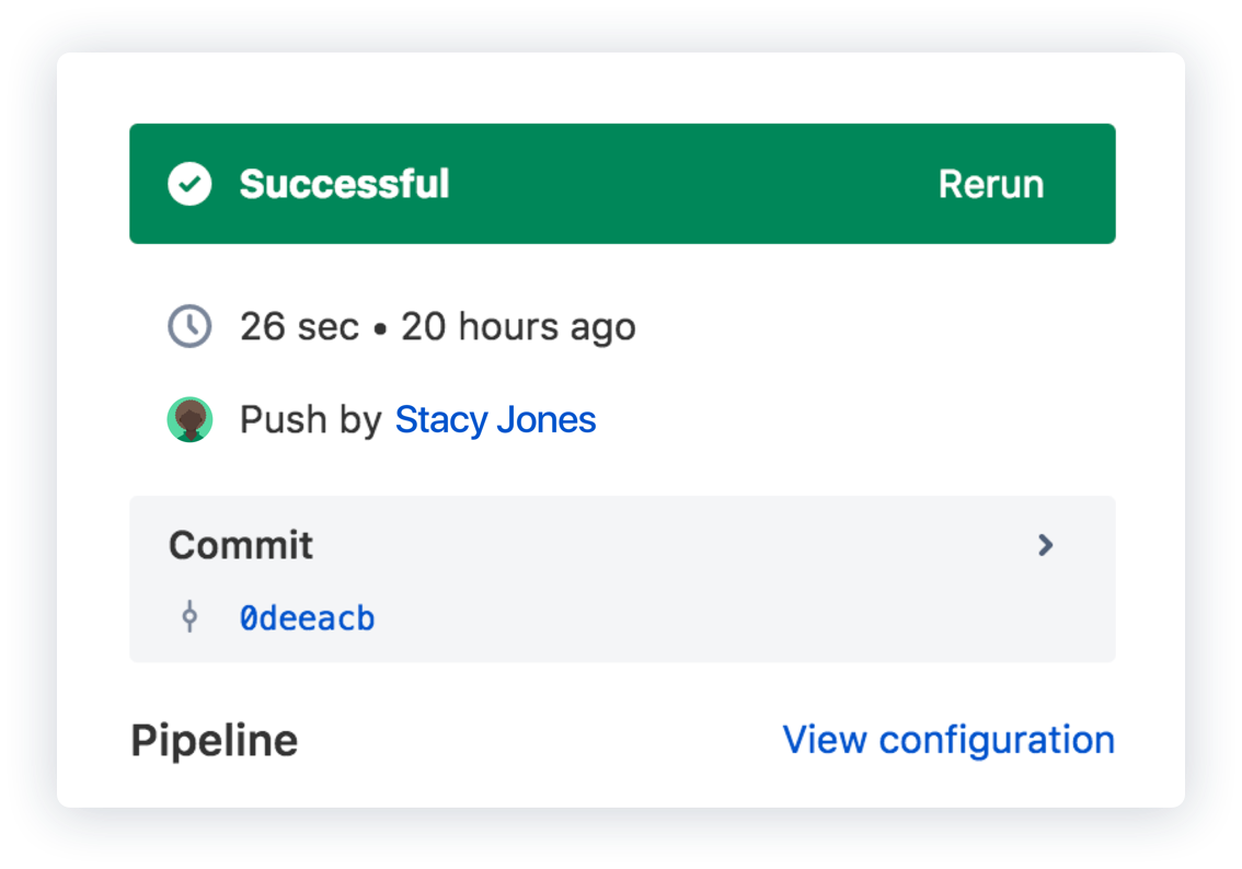 Bitbucket Pipelines screenshot