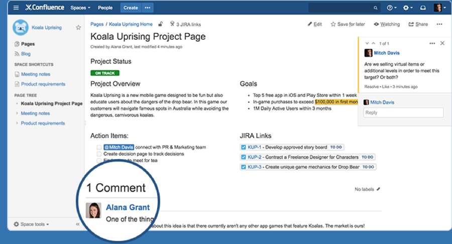 project-management-software-confluence-page-comment-screenshot