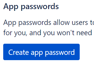 App-Passwort-Fenster