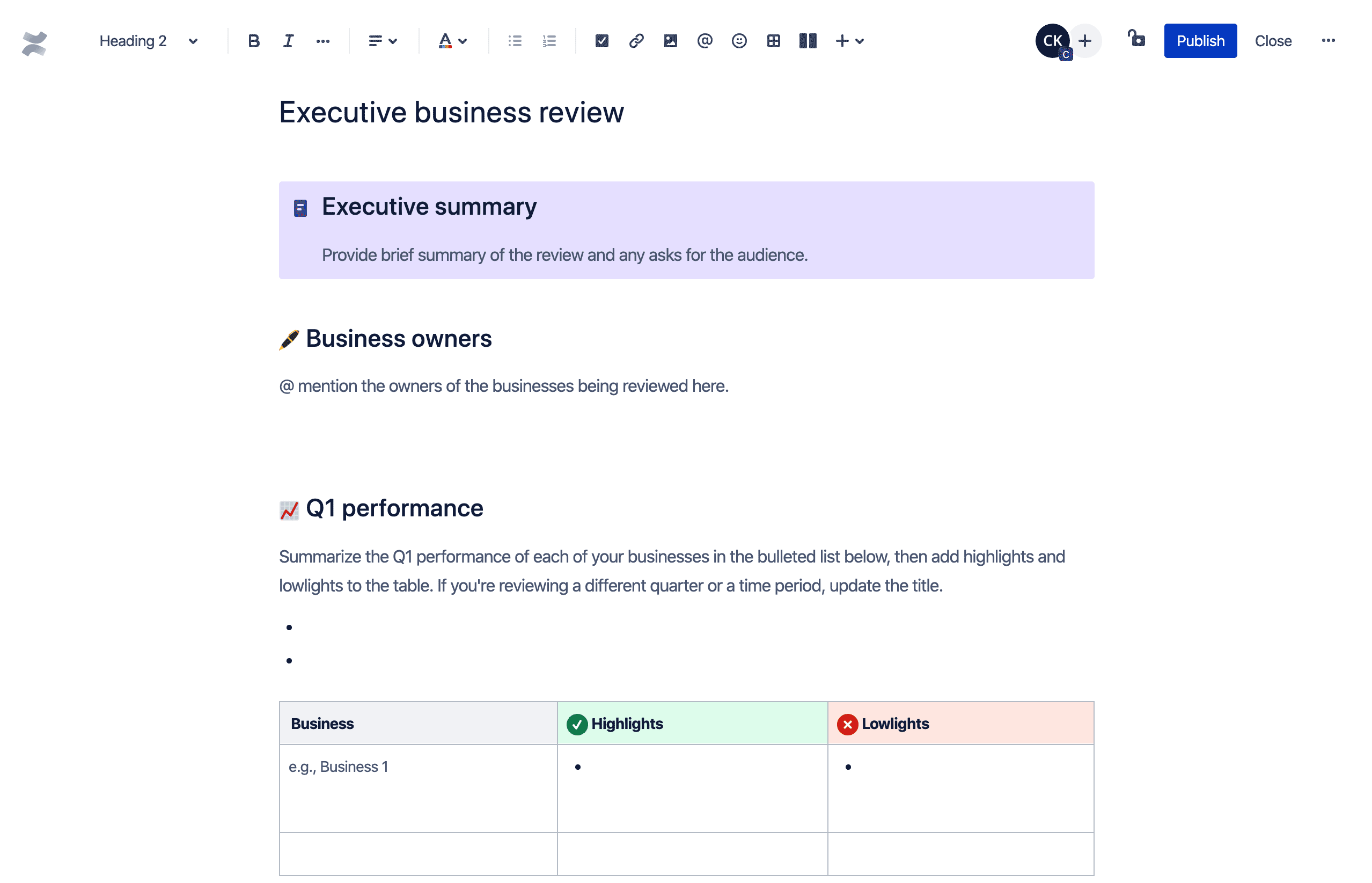 OKR Template