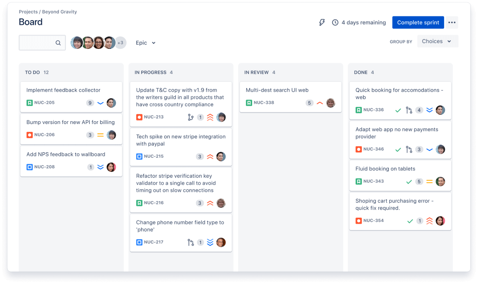 Tablica Scrum w Jira Software