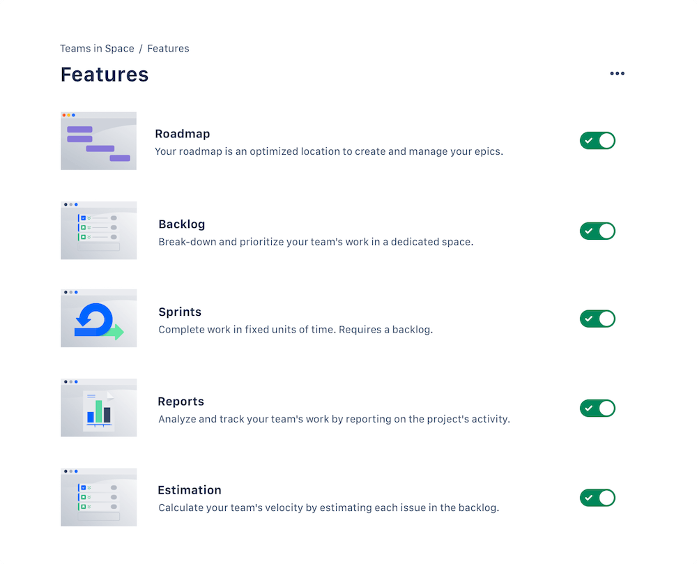 Jira 구성 스크린샷