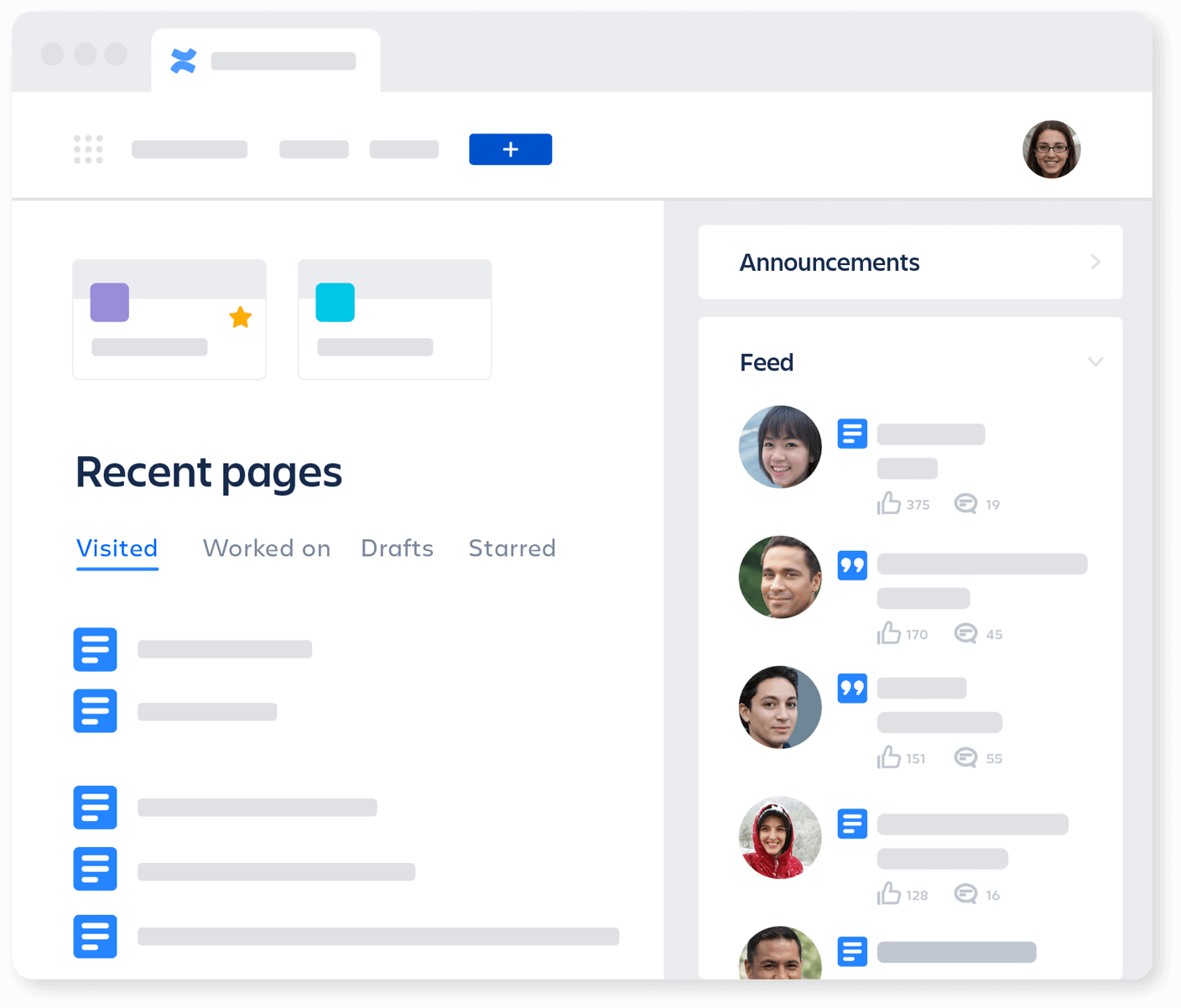 Confluence dashboard graphic