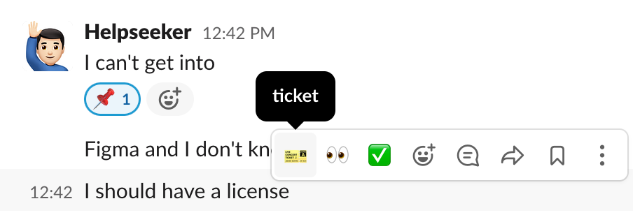Creating a ticket from multiple messages using Atlassian Assist in Slack