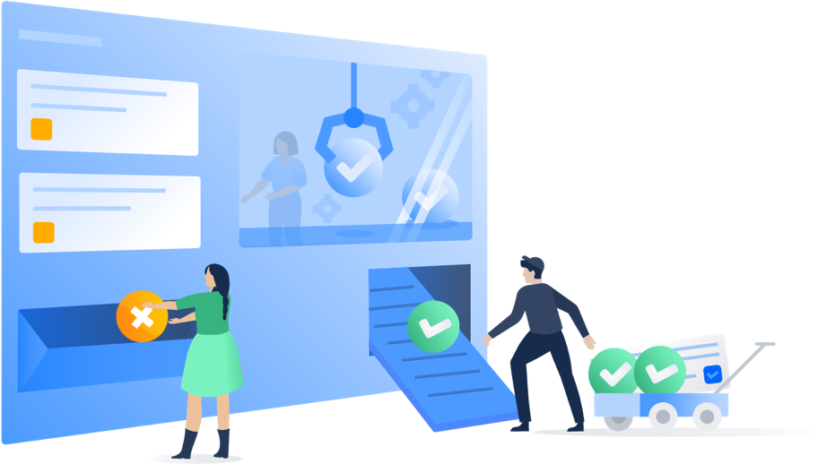 Mensen die statussen van tickets wijzigen