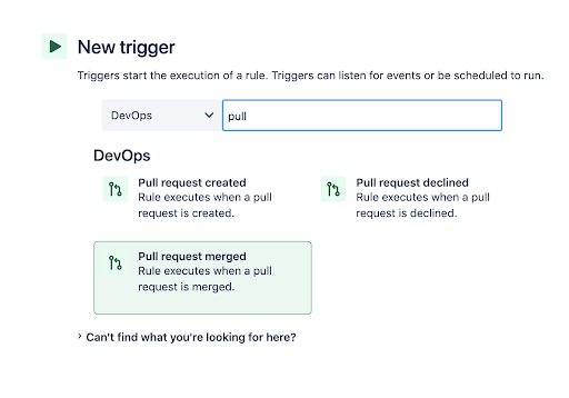 Step 2 in adding an automation using Jira