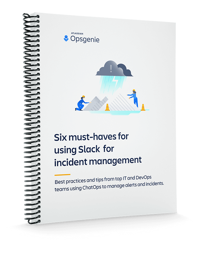 Six must-haves for using slack for incident management cover page.