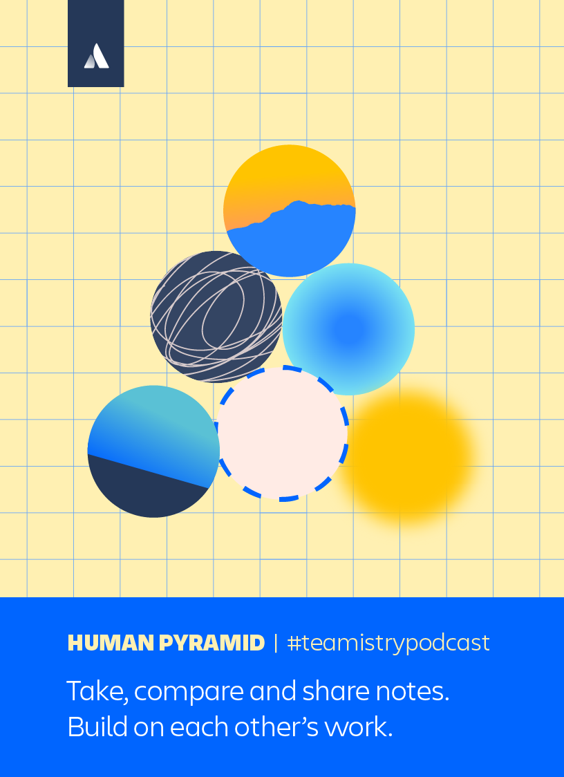 Human pyramid illustration
