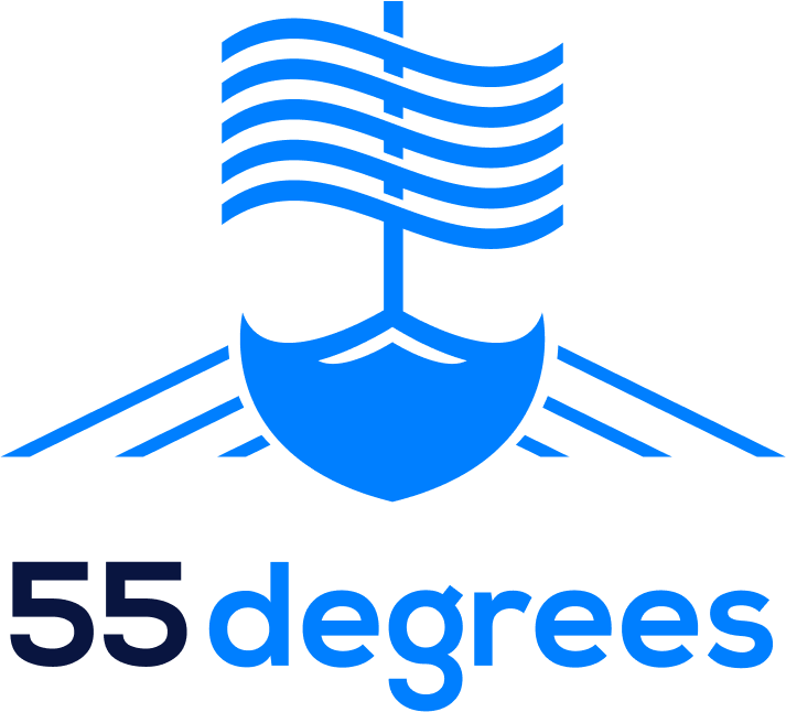 55 Degrees logo