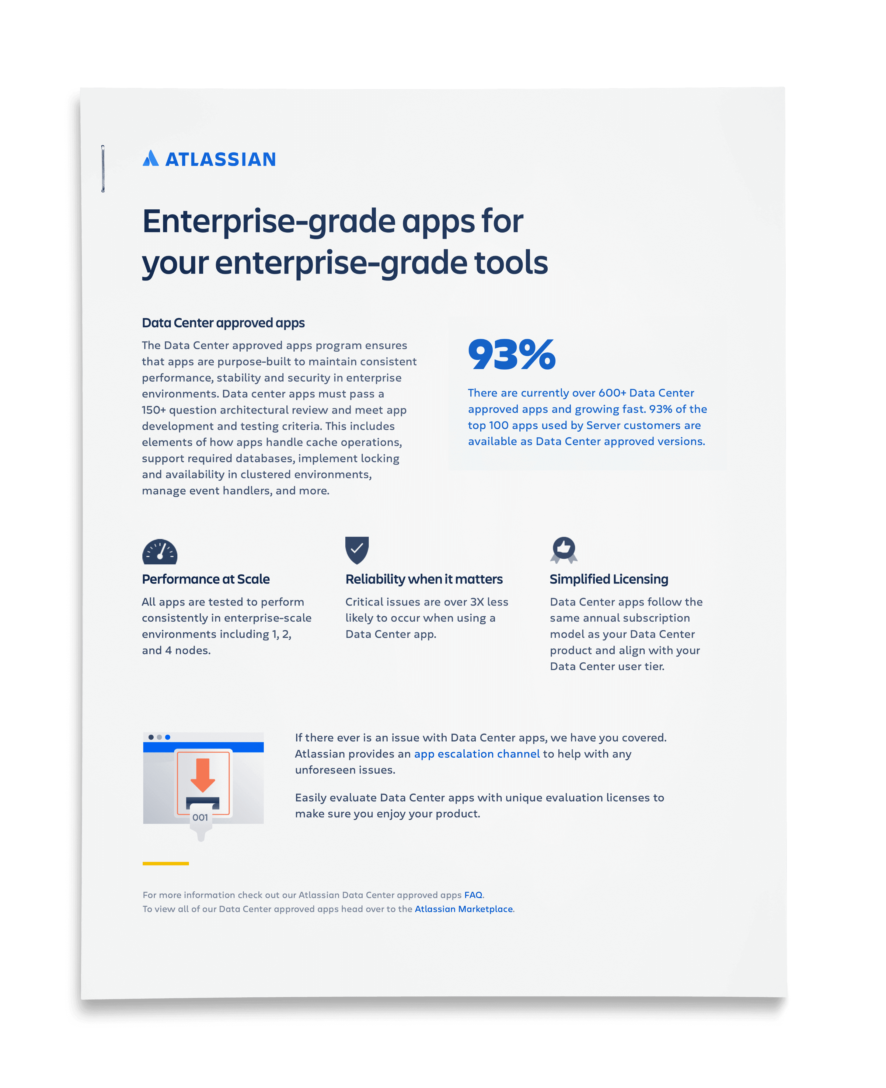 Enterprise-grade apps for your enterprise-grade tools one pager