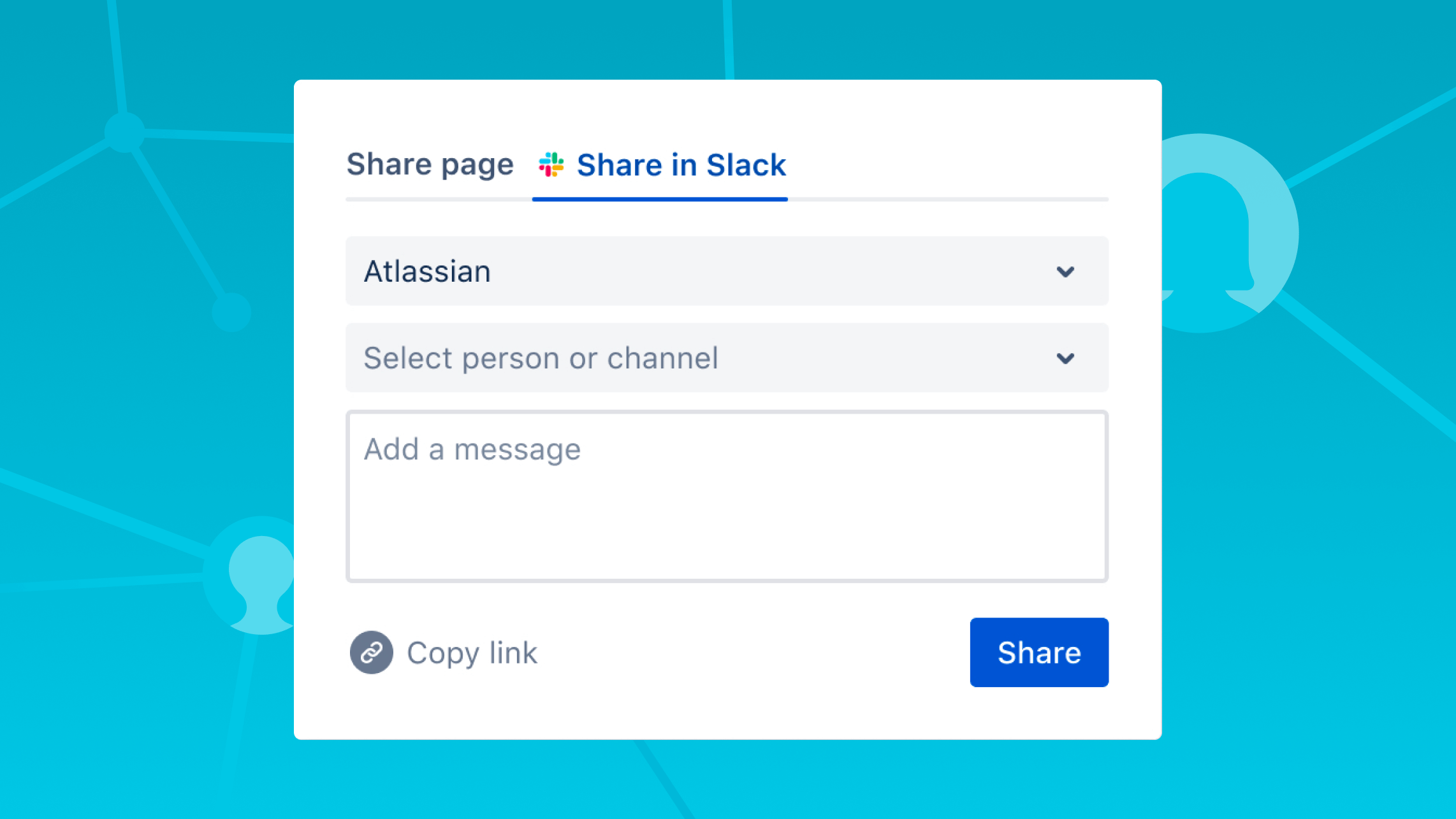 Share to slack from within Confluence