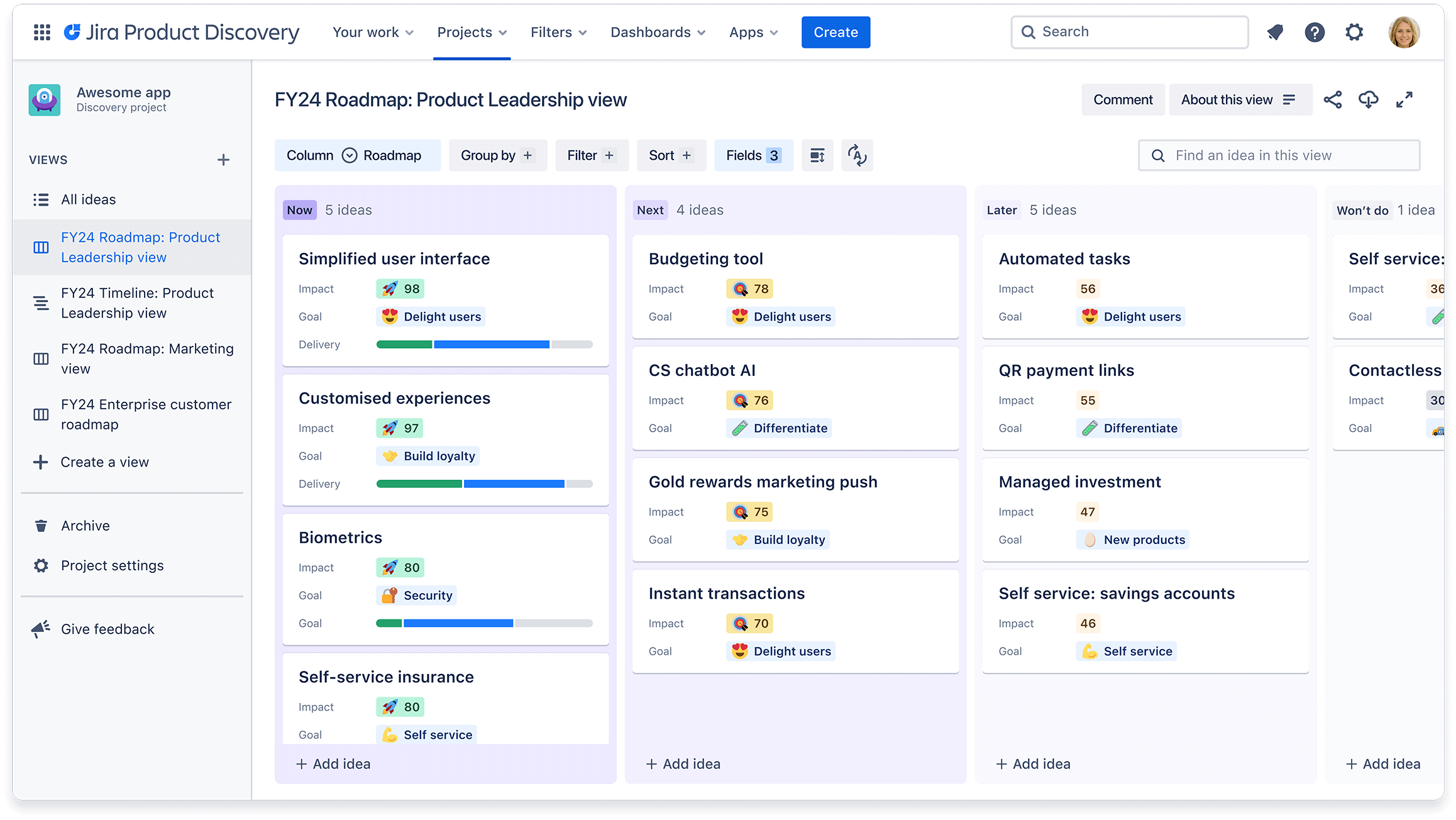 Screenshot Roadmap