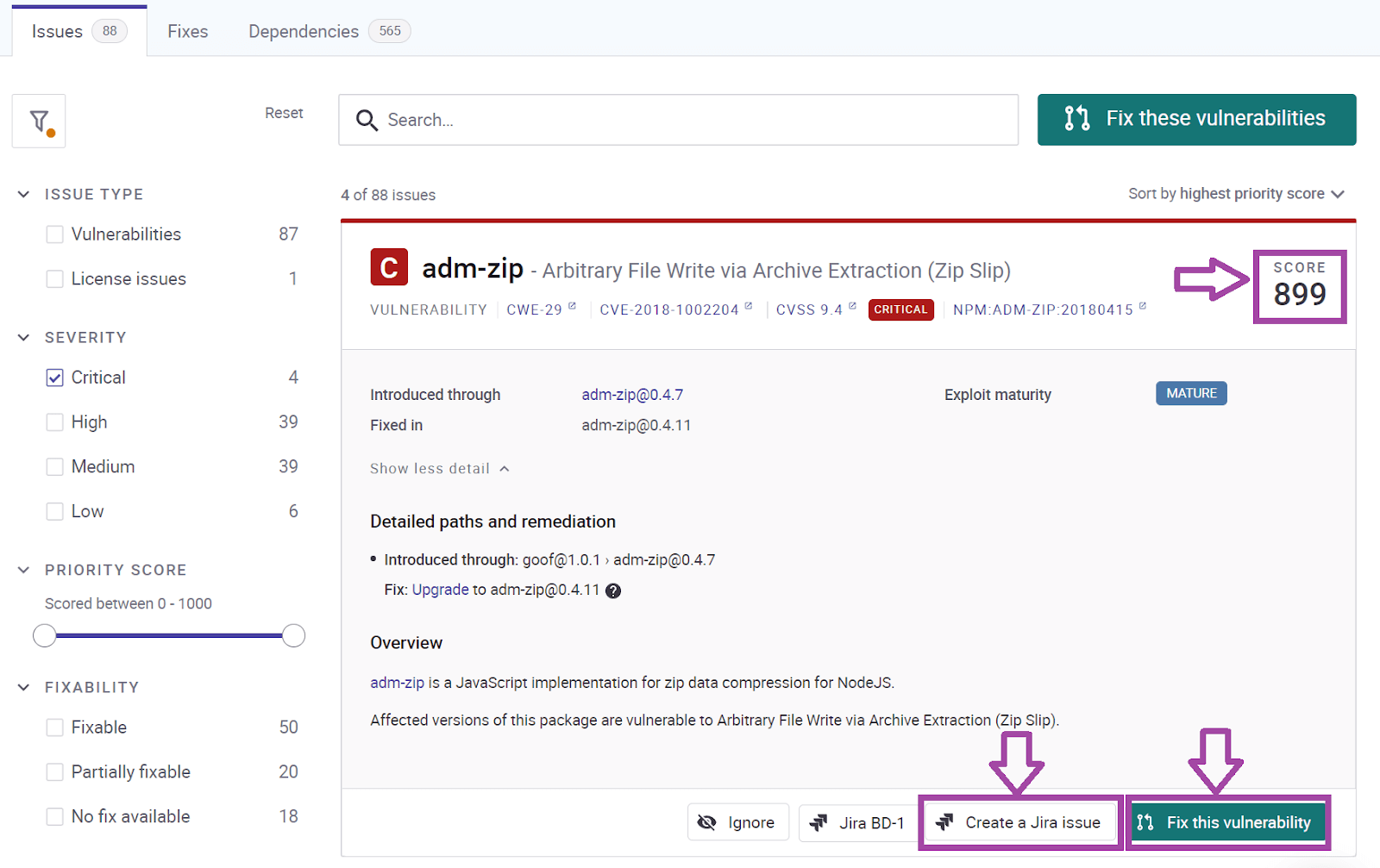 Report sulla vulnerabilità