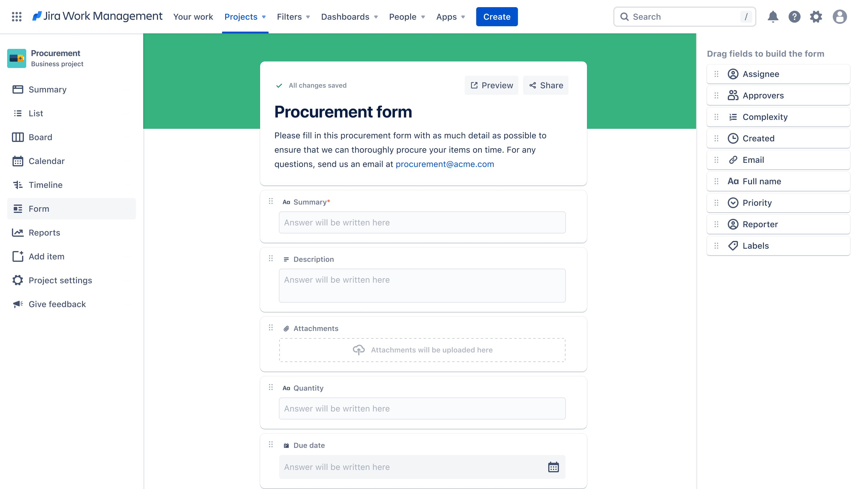 Document approval screenshot