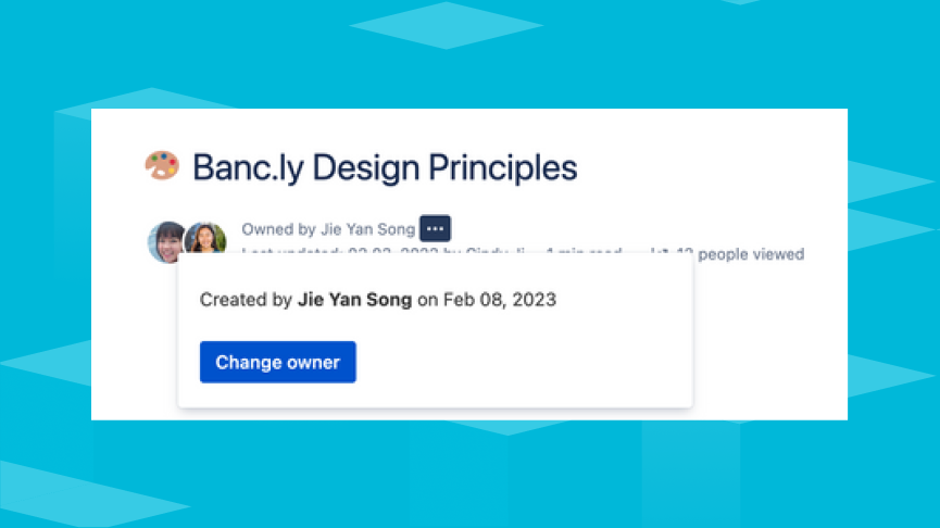 Change owner of a page in Confluence