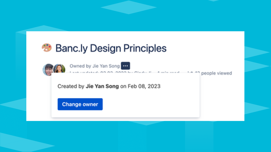 Changer le propriétaire d'une page dans Confluence