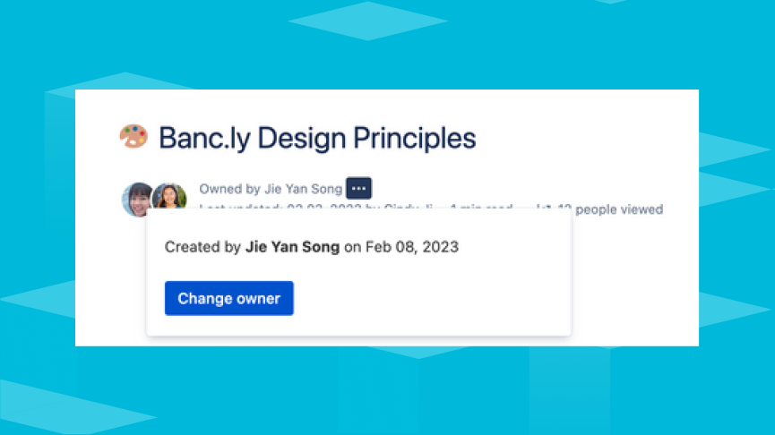 Modifica il responsabile di una pagina in Confluence