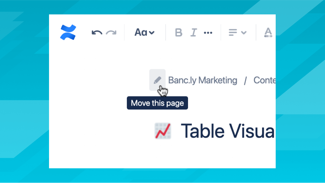Mueve páginas dentro de Confluence