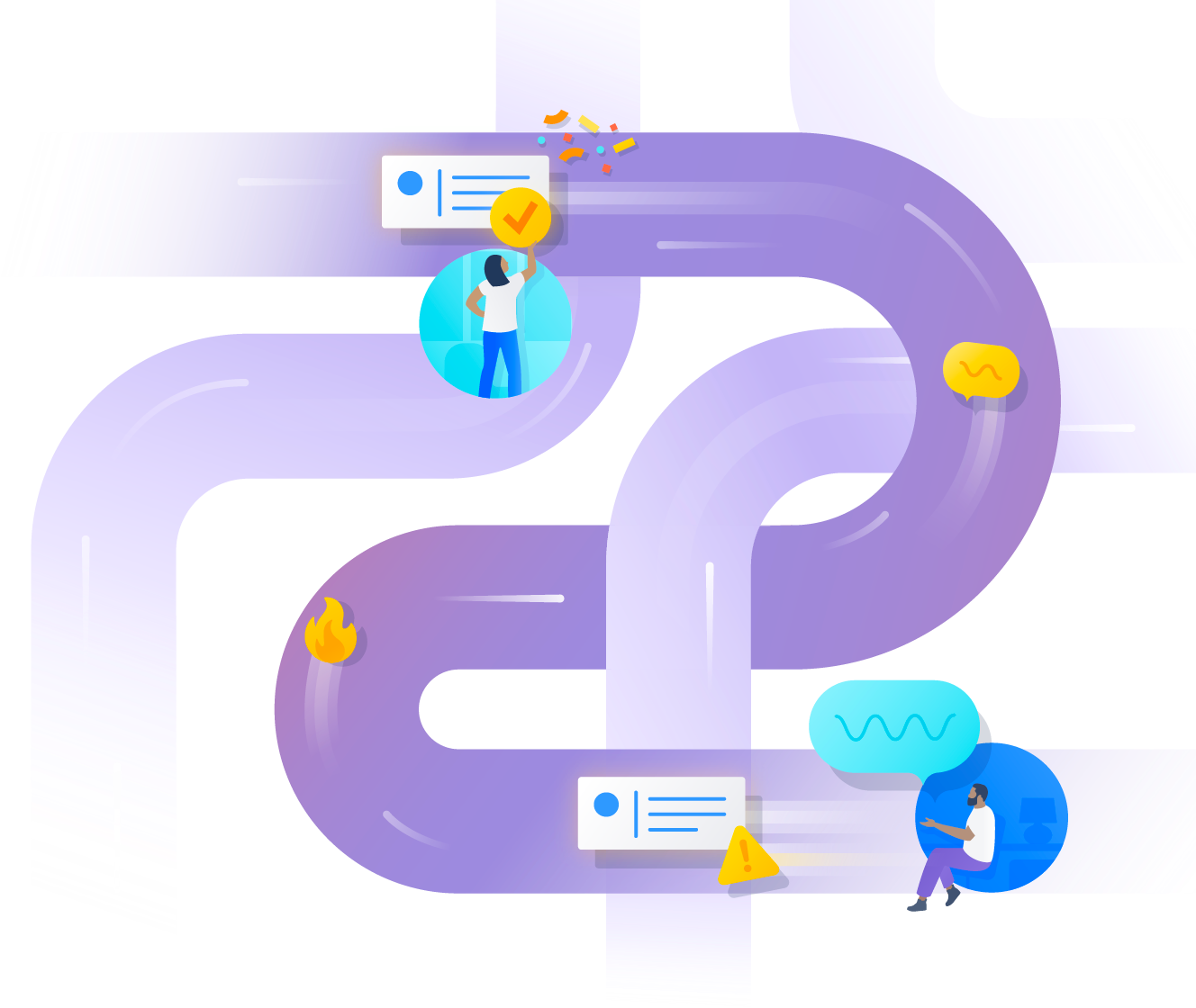 Illustrazione del flusso di lavoro ITSM