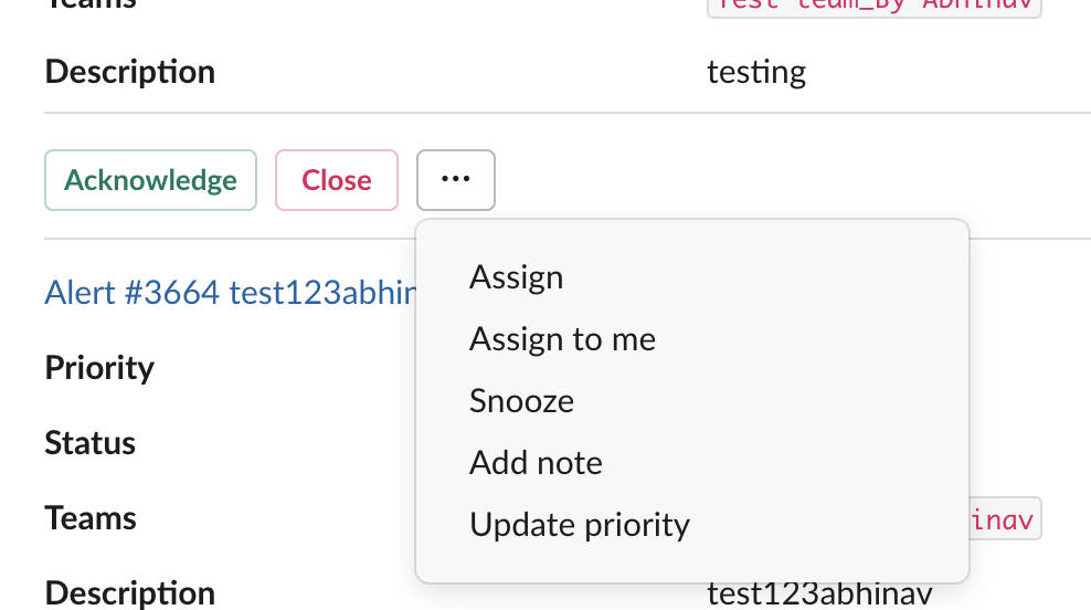 Reageren op waarschuwingen met behulp van knoppen in de chat