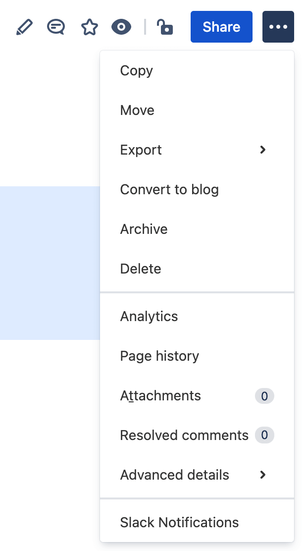 Page analytics