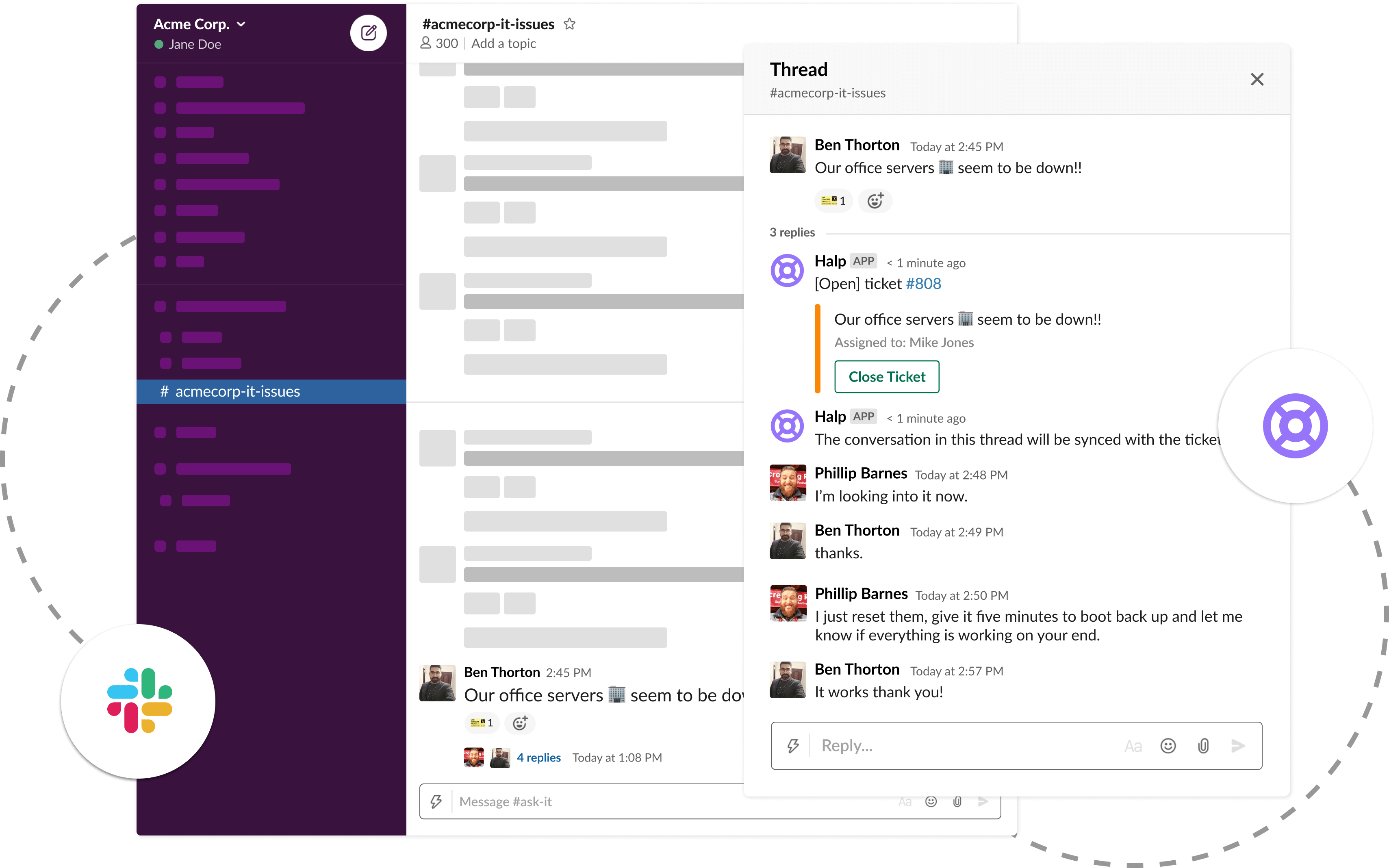 Slack-first ticketing for growing MSPs