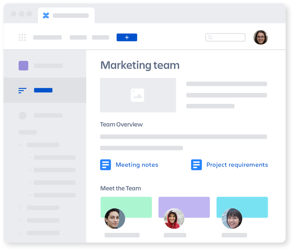 Articles on team homepage in Confluence