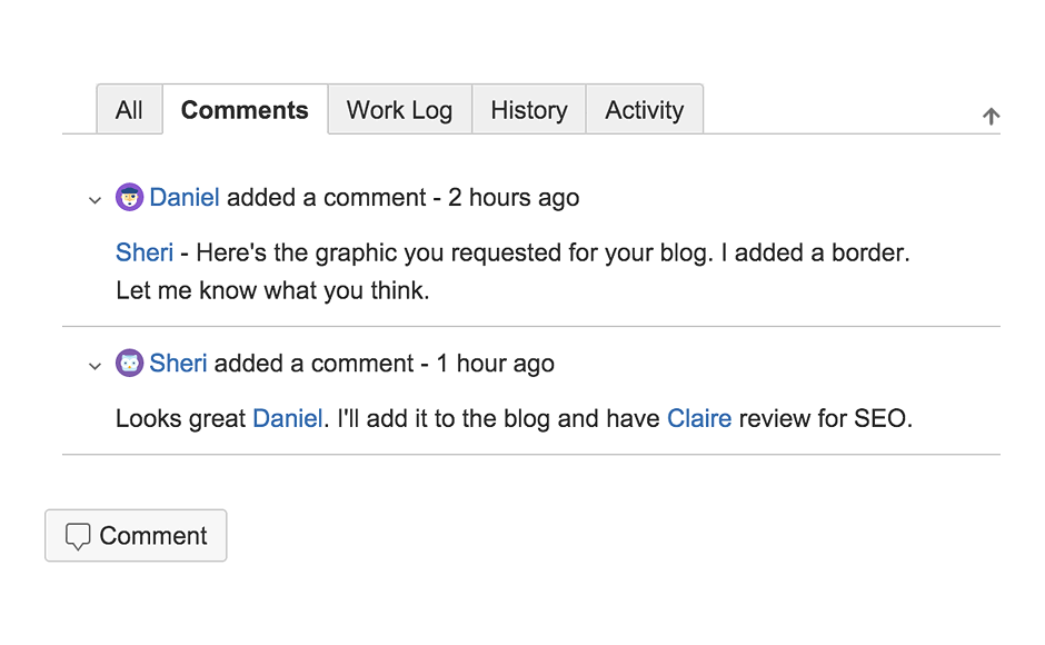 Screenshot of notification
