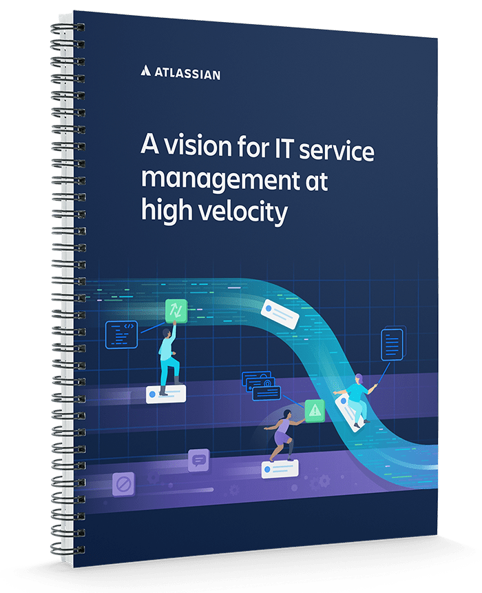 Cubierta del artículo técnico A vision for IT service management at high velocity (La visión para la gestión de servicios de TI a alta velocidad)