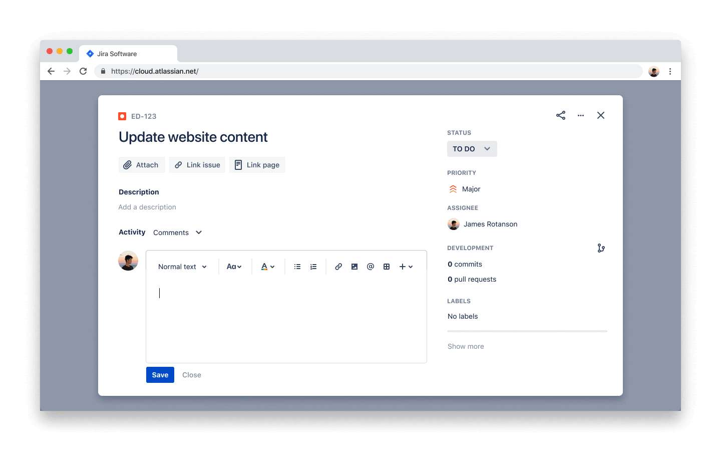 Ajout d'un lien Dropbox