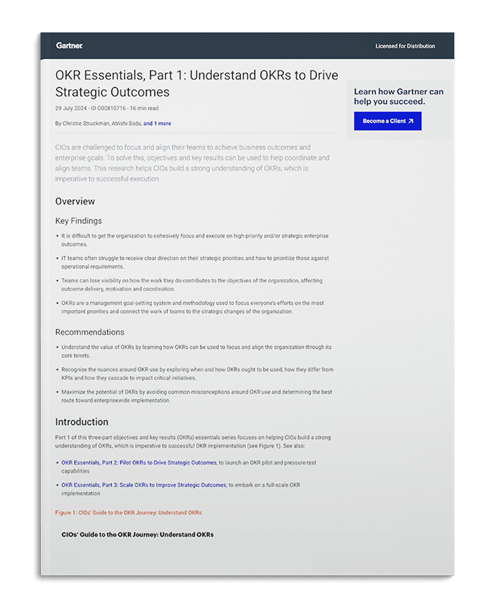 OKR Essentials, Part 1: Understand OKRs to Drive Strategic Outcomes