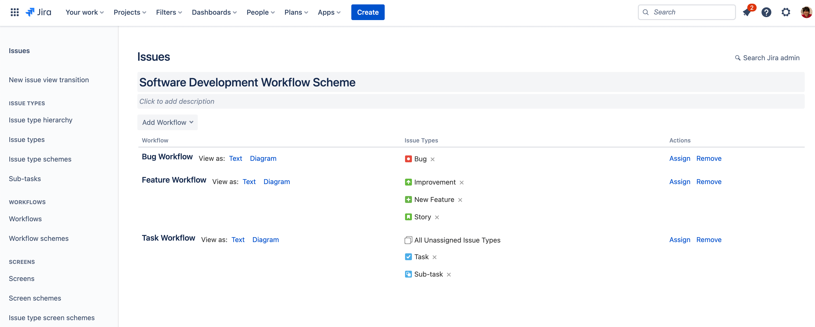 Como estabelecer um esquema do fluxo de trabalho no Jira Software