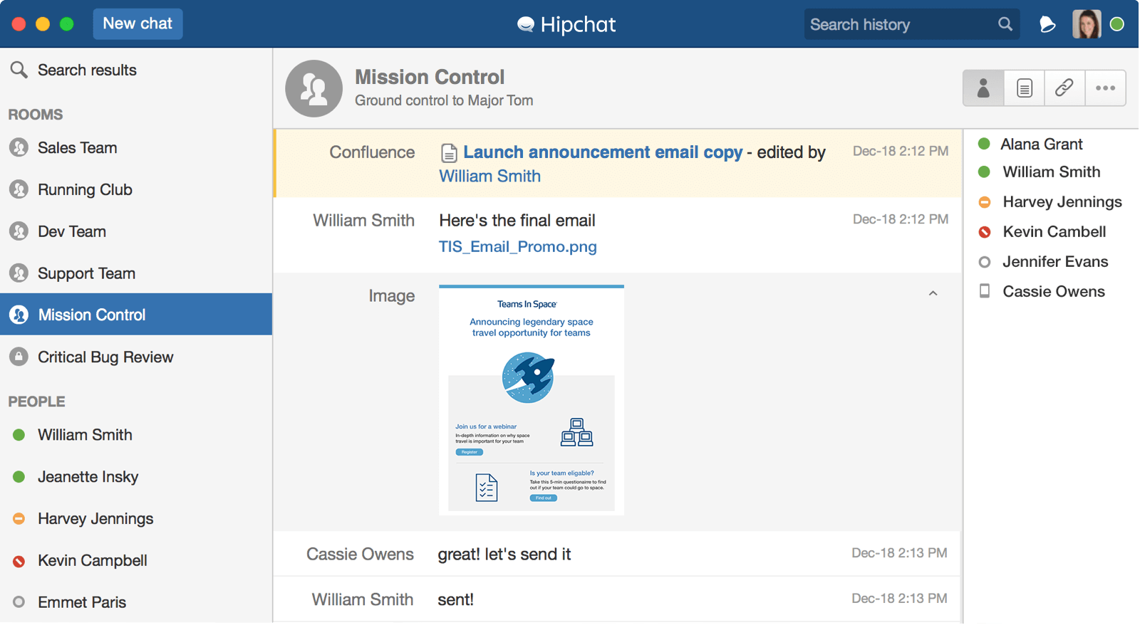 Hipchat screenshot