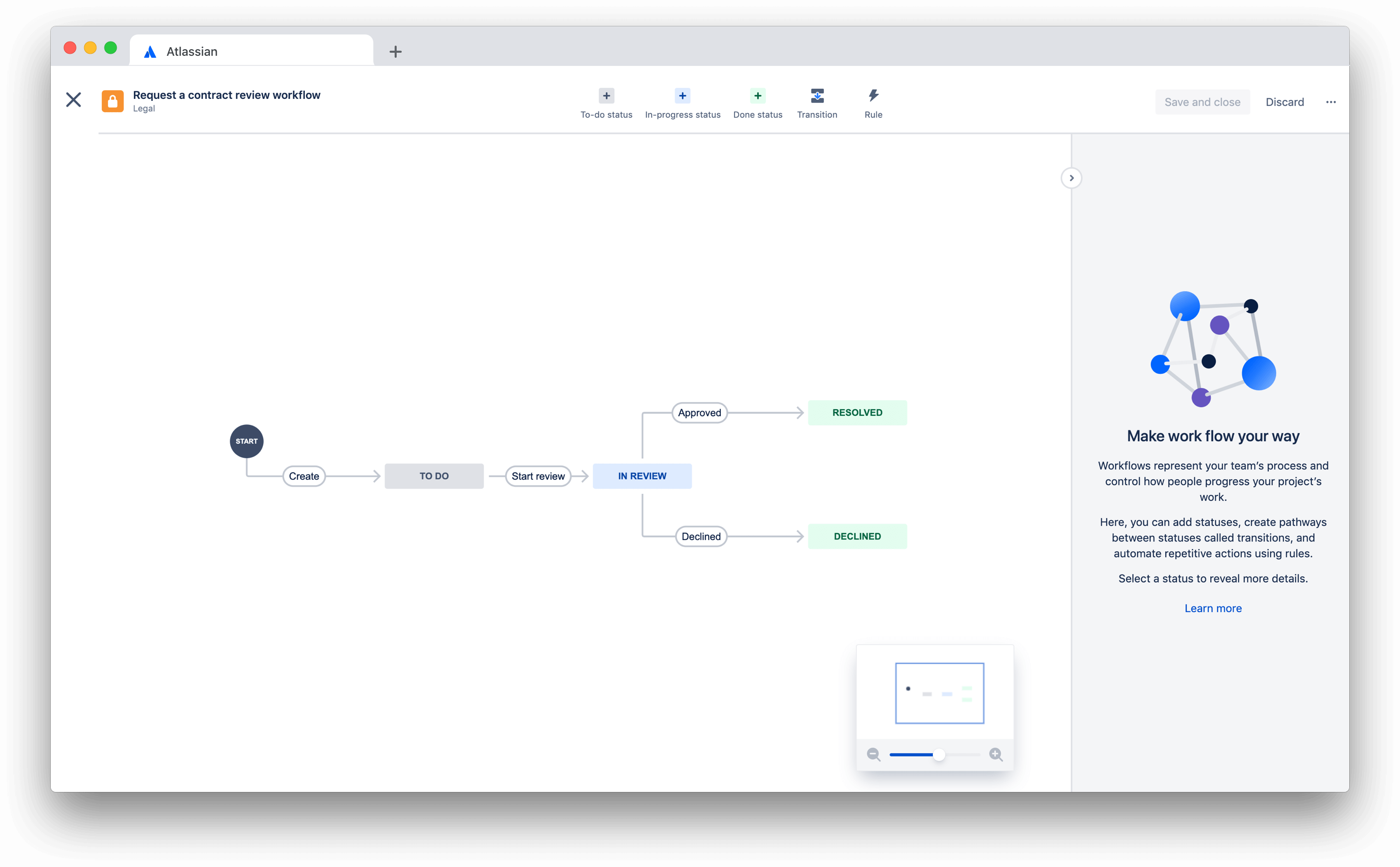 Jira Service Desk workflow