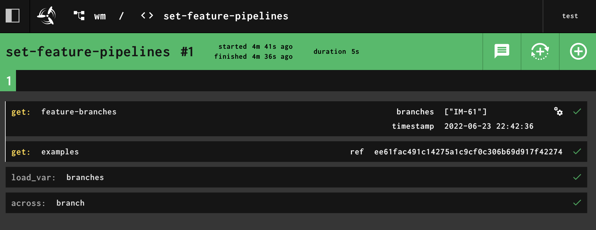 comando fly set pipeline
