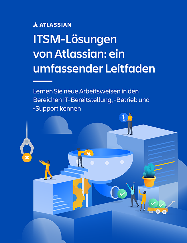 Vorschau des umfassenden Leitfadens zu den ITSM-Lösungen von Atlassian