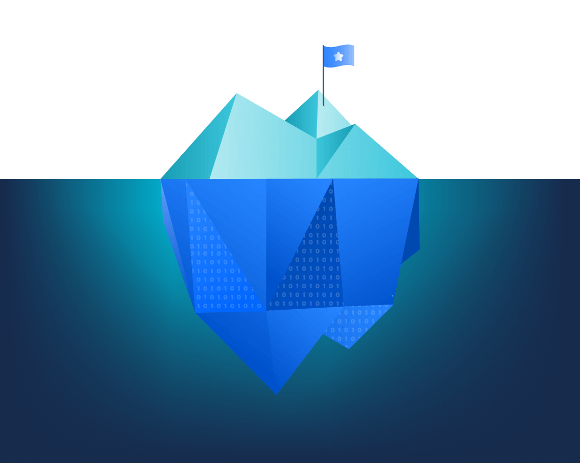 afbeelding van een ijsberg