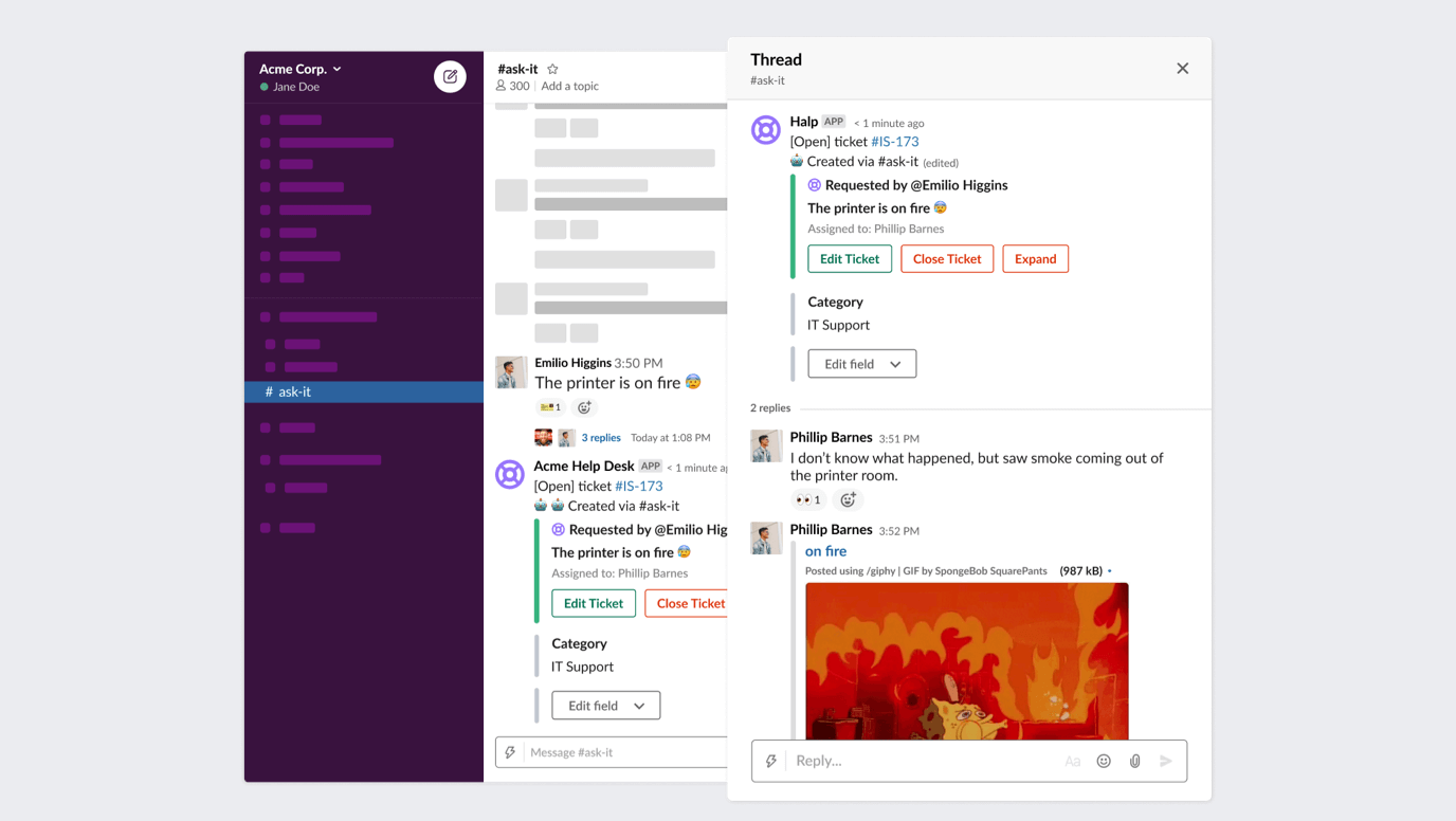 Create tickets in Teams