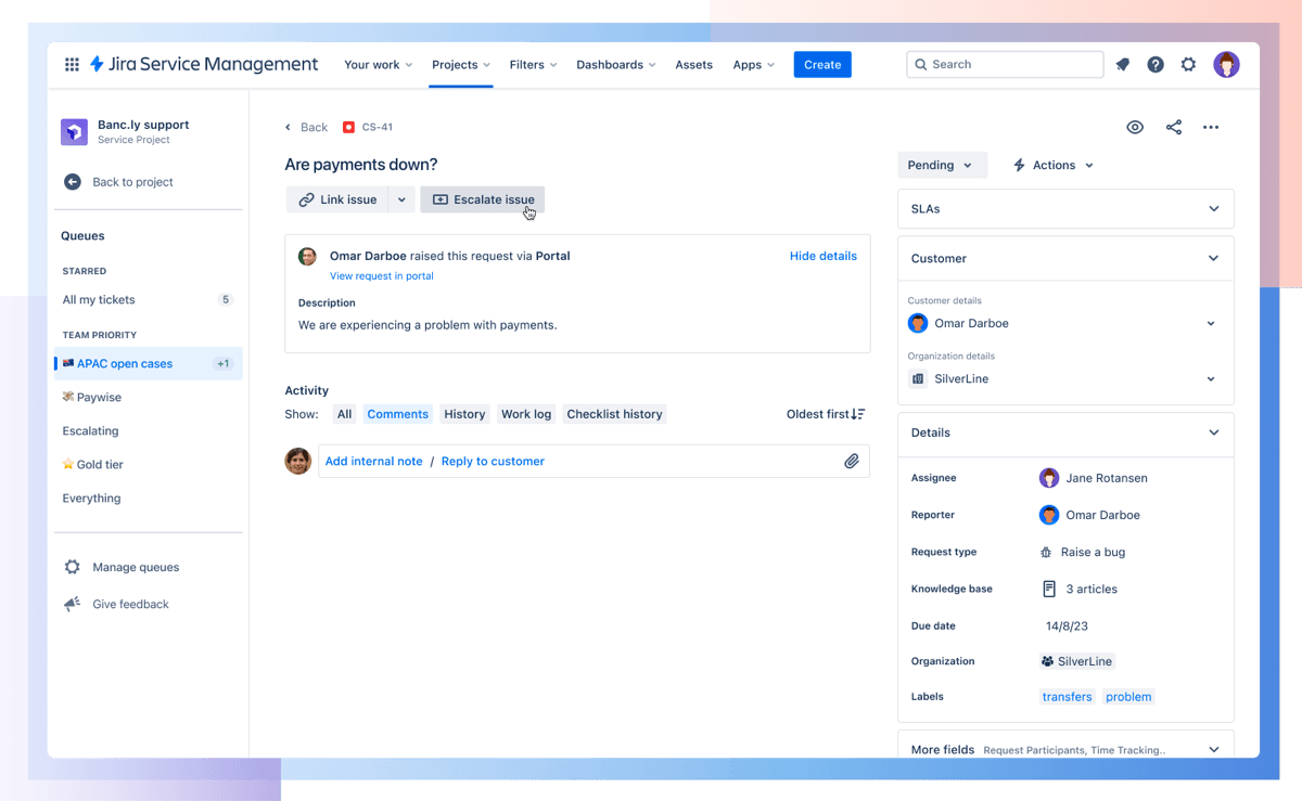 Портал Jira Service Management