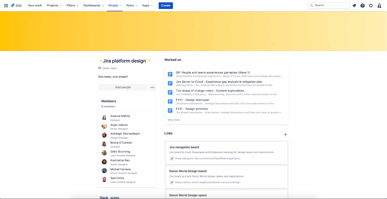 Jira Software 中的团队