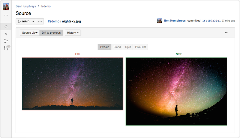Comparison photo of a old smaller asset vs new larger one
