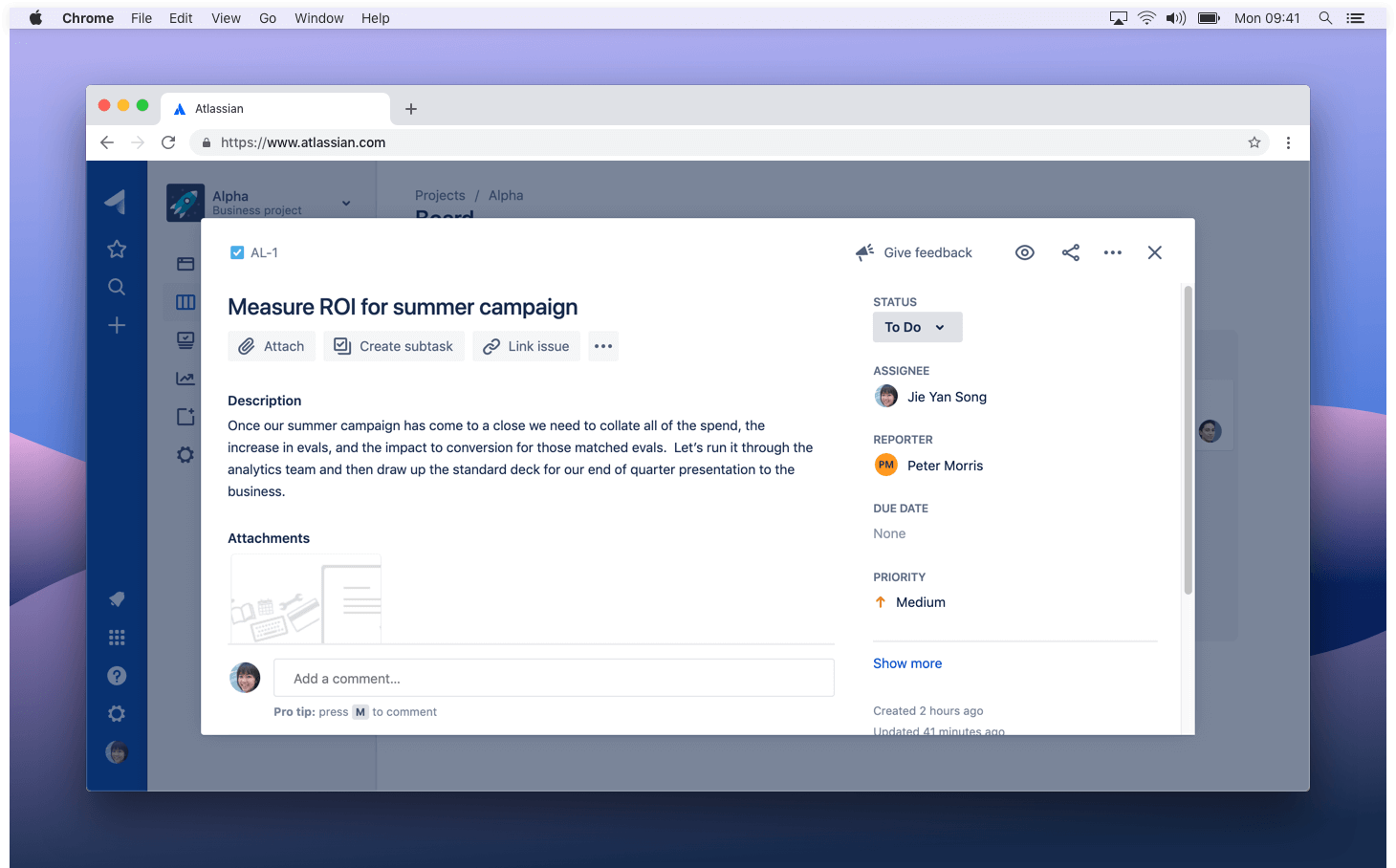 Project and task tracking