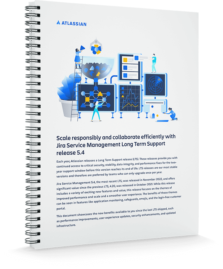 Jira and JSM Feature Release Summary LTS ebook covers